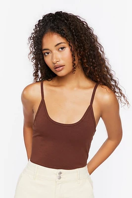 Cotton-Blend Cami Bodysuit