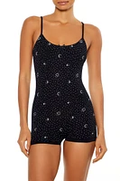 Seamless Moon & Star Lingerie Romper