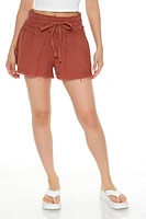 Gauze Tie-Waist Shorts