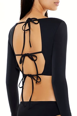 Contour Sculpt Tie-Back Crop Top