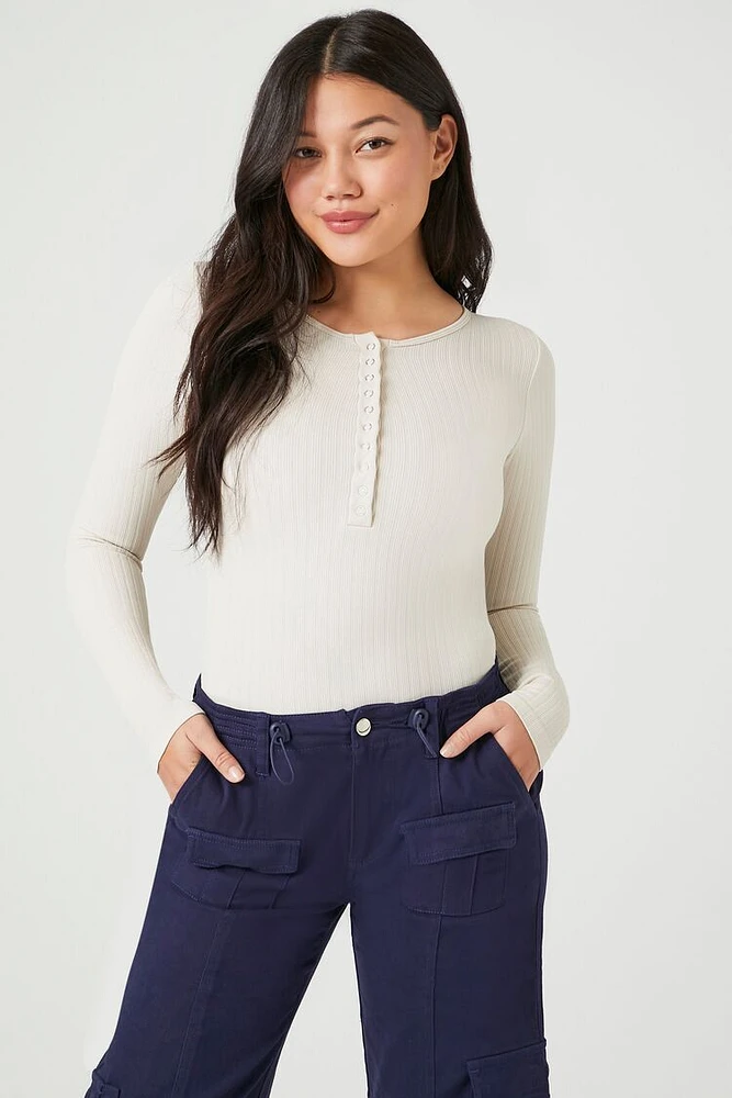 Seamless Ribbed Knit Bodysuit