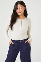 Seamless Ribbed Knit Bodysuit