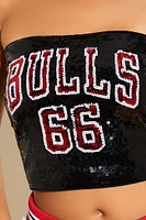 Chicago Bulls Sequin Tube Top