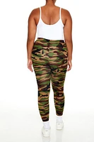 Plus Camo Print Leggings