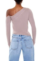 Ribbed Asymmetrical Sweater