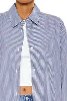 Pinstriped Poplin Shirt