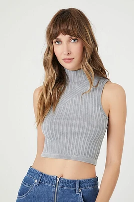 Seamless Ribbed Knit Crop Top