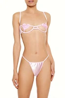Sheer Heart Cutout Bra