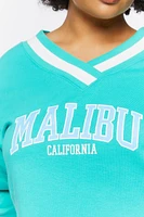 Plus Malibu Graphic Crop Top