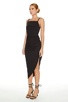 Asymmetrical Cami Midi Dress