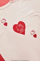 Embroidered Hello Kitty Heart Tee