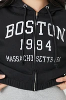 Fleece Boston Zip-Up Hoodie