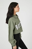 Half-Zip Boston Pullover