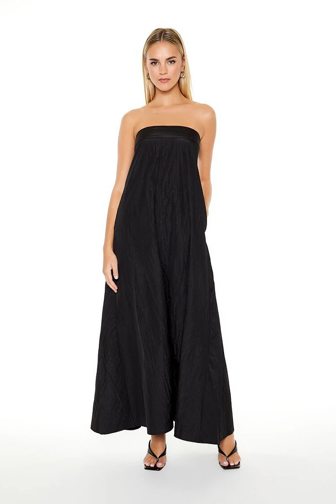 Strapless A-Line Maxi Dress