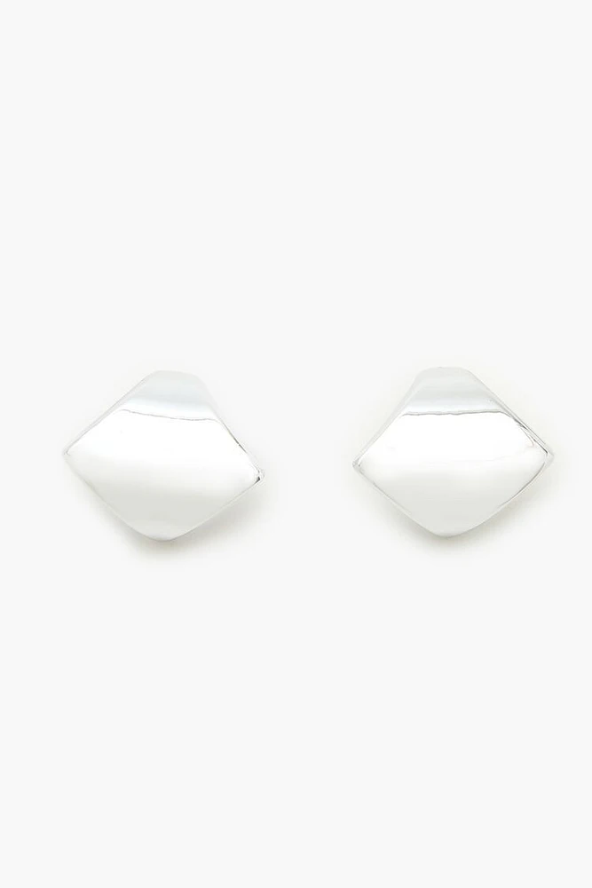 Curved Geo Stud Earrings