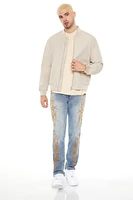 Drop-Sleeve Bomber Jacket