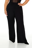 Plus High-Rise Straight Pants