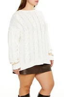 Plus Cable Knit Sweater