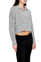 Ribbed Half-Zip Sweater