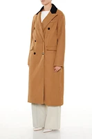 Two-Tone Double-Breasted Trench Coat