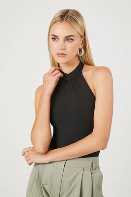 Mock Neck Halter Bodysuit