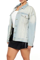 Plus Denim Trucker Jacket