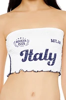 Smocked Italy Tube Crop Top