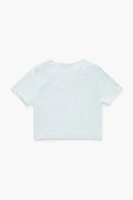 Girls Seamless Lace-Trim Top (Kids)