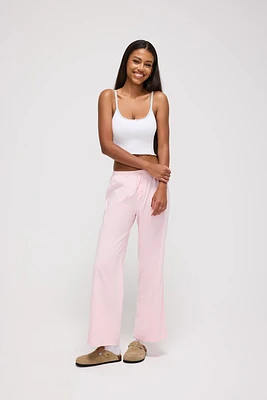 Cotton-Blend Pajama Pants