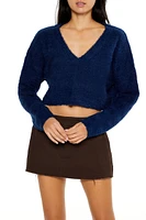 Crossover Mock Wrap Sweater