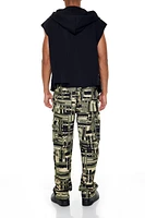 Geo Straight Cargo Pants