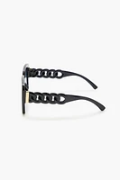 Curb Chain Square Sunglasses