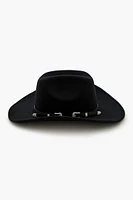 Dual Buckled-Trim Cowboy Hat