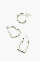 Assorted Hoop Earring Set