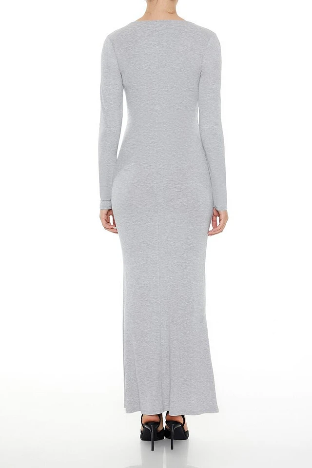 forever 21 ribbed maxi dress Ribbed Knit Midi Sweater Dress