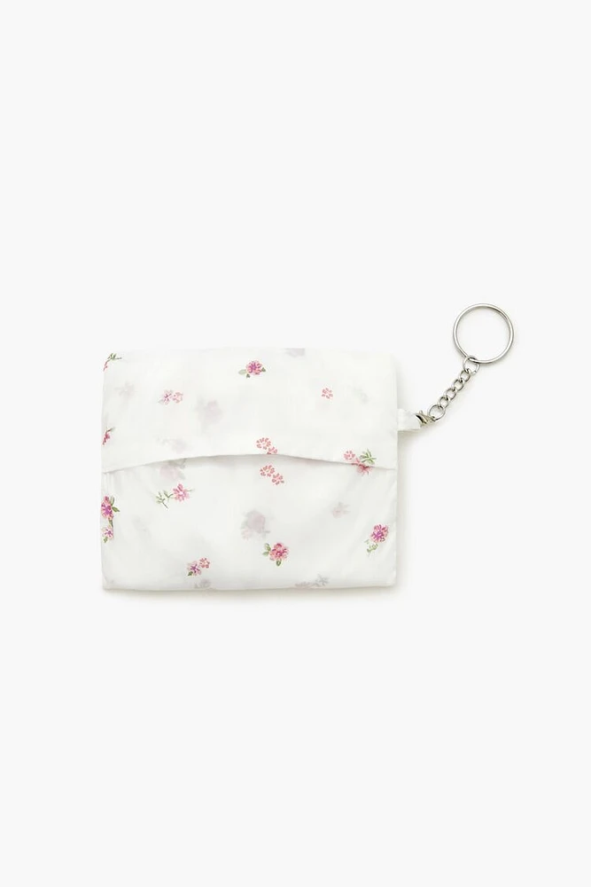 Floral Packable Tote Bag