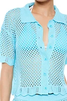 Crochet Swim Cover-Up Shirt
