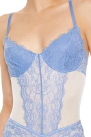 Lace-Trim Lingerie Bodysuit