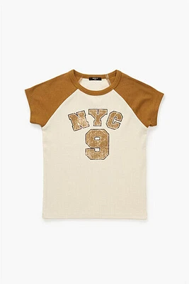 Girls NYC 9 Raglan Tee (Kids)