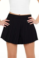 Pleated High-Rise Shorts