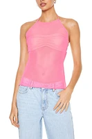 Sheer Mesh Halter Top