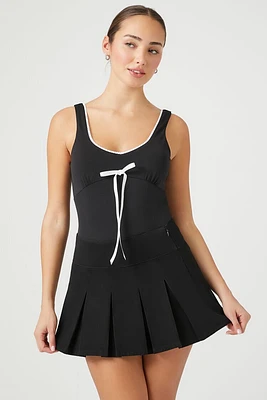 Bow Ricrac-Trim Bodysuit