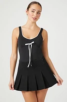 Bow Ricrac-Trim Bodysuit