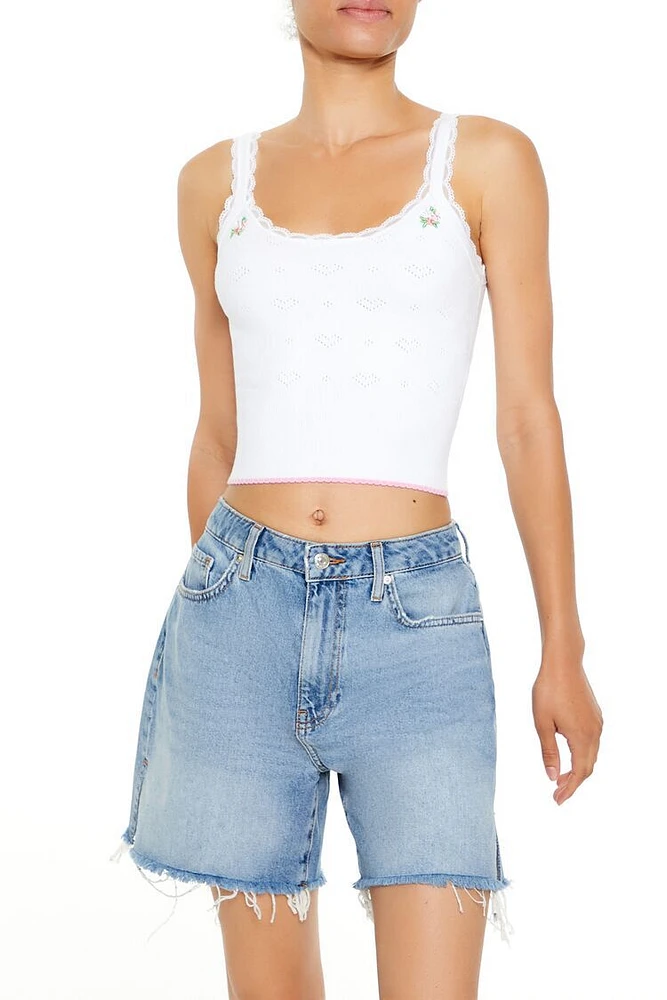 Floral Sweater-Knit Cami