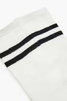 Varsity-Striped Knee-High Socks