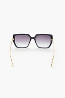 Chain Square Frame Sunglasses