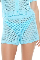 Crochet Swim Cover-Up Shorts