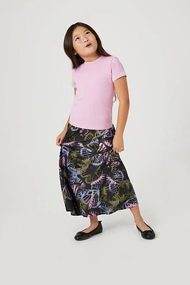 Girls Butterfly Print Skirt (Kids)