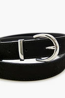 D-Ring Faux Leather Belt