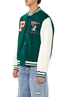 Peanuts Alpine Club Patch Bomber Jacket